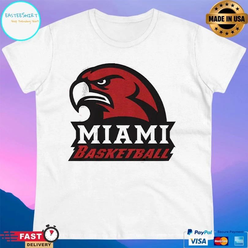 Miami Redhawks Oh Basketball Logo T-shirts
