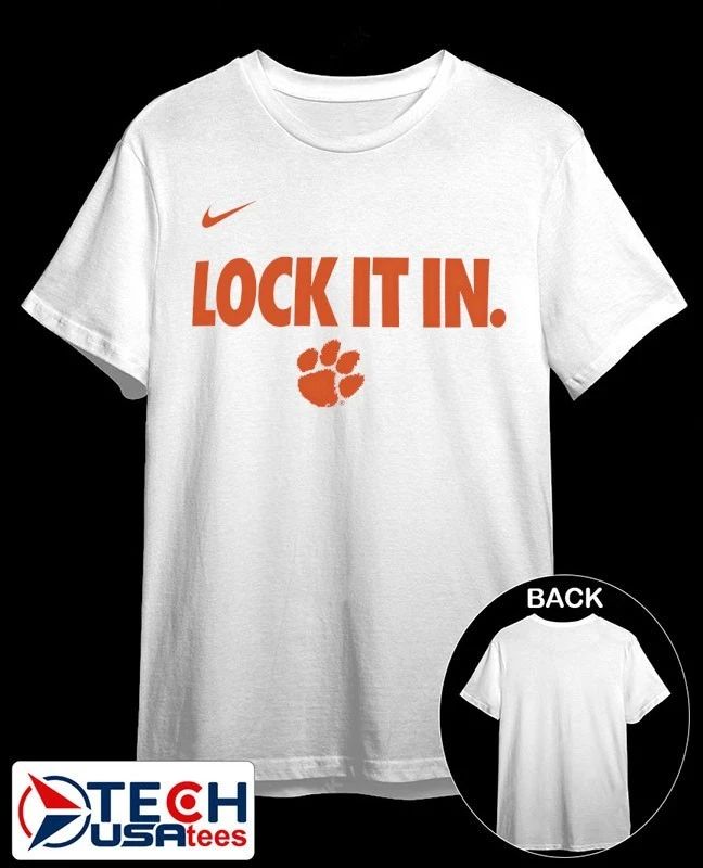 Lock it in Clemson Tigers 2026 On-Court Bench shirt