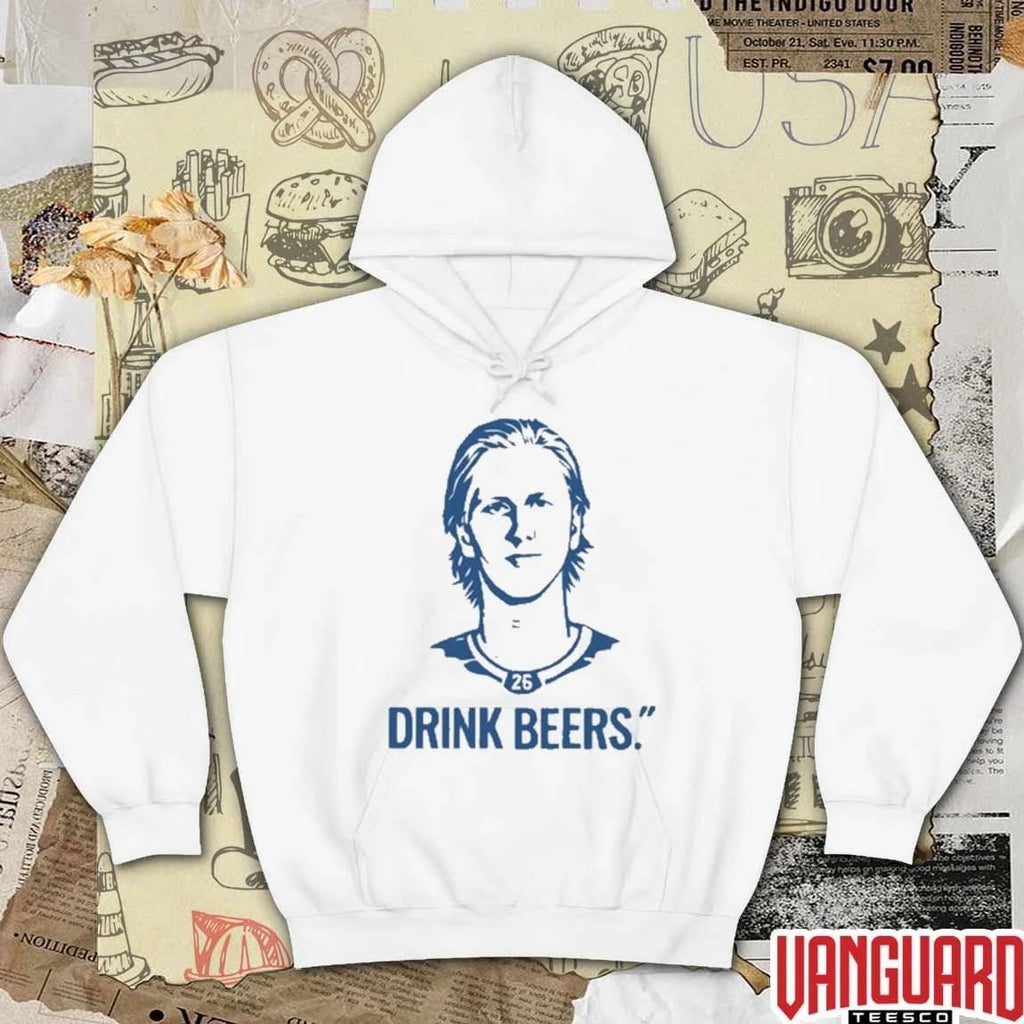 Sam Carrick’s Rasmus Dahlin Drink Beer t-shirt