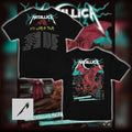 Metallica M72 World Tour Yellow Text Cardiff Red Dragon Artwork T-Shirt