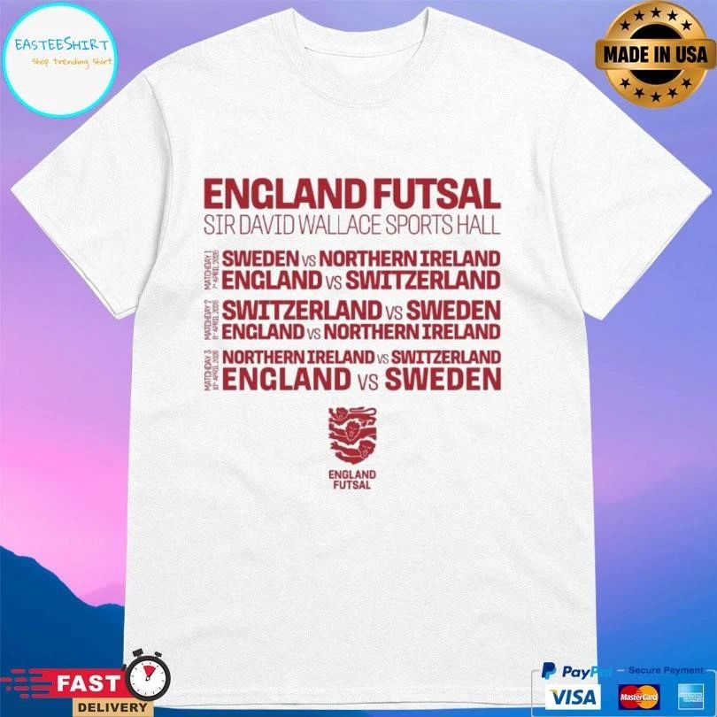 England Futsal Sir David Wallace Sports Hall T-shirts