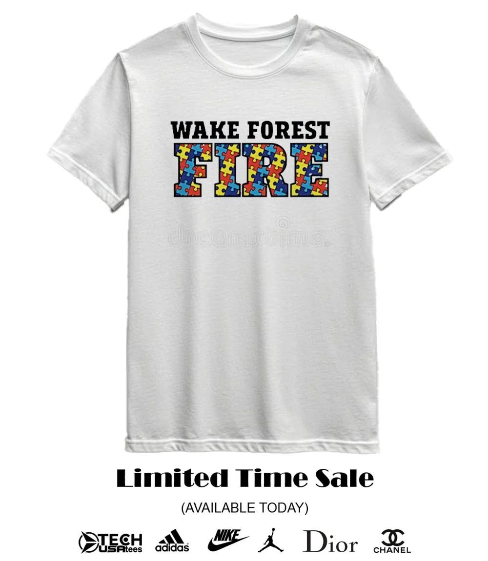 Wake forest fire Fire Department Autism Awareness shirt