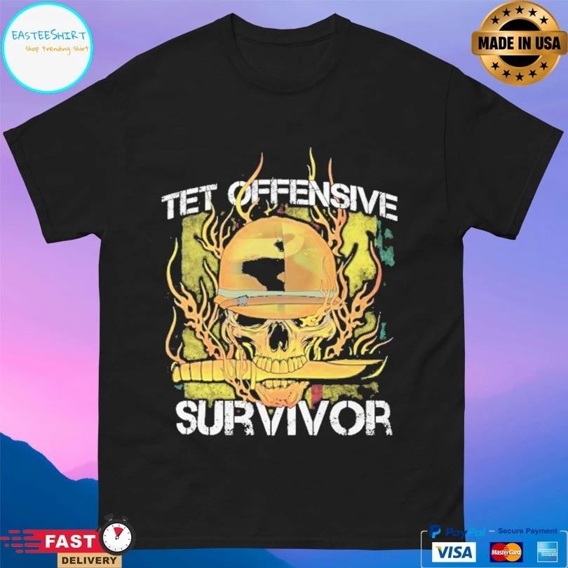 Tet Offensive Survivor Skull Veteran T-shirt