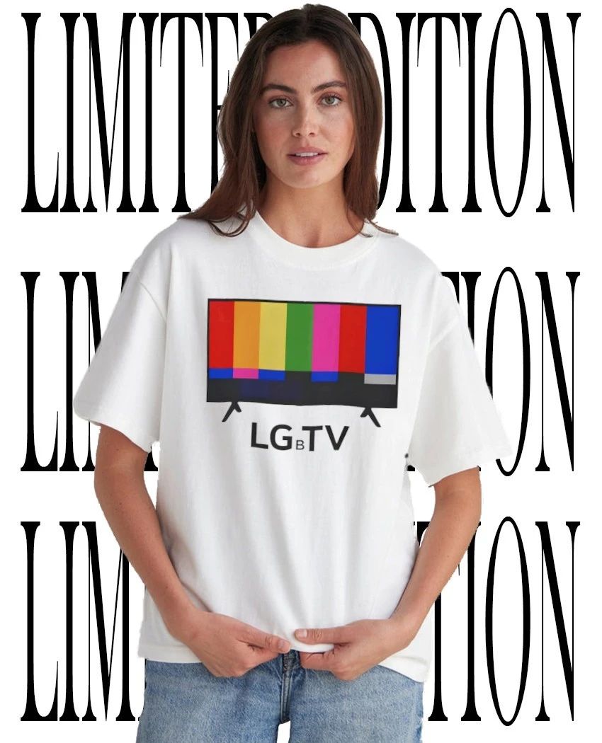 LGBT TV color bars retro tee