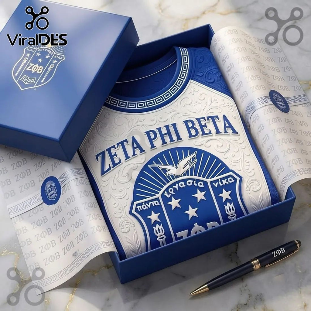 Zeta Phi Beta Sorority Royal Blue Shirt