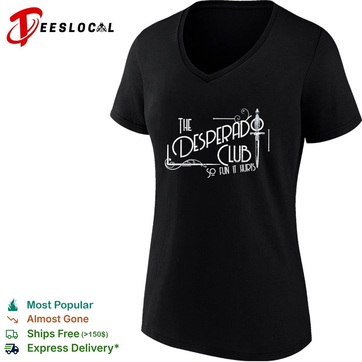 The Desperado Club So Fun It Hurts Sci Fi Book T-shirt