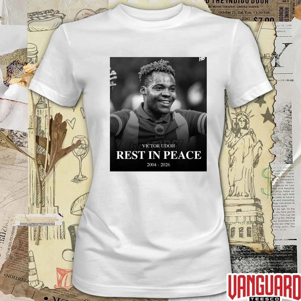 Victor Udoh Rest In Peace 2004 – 2026 Trivela Spor Poster t-shirt