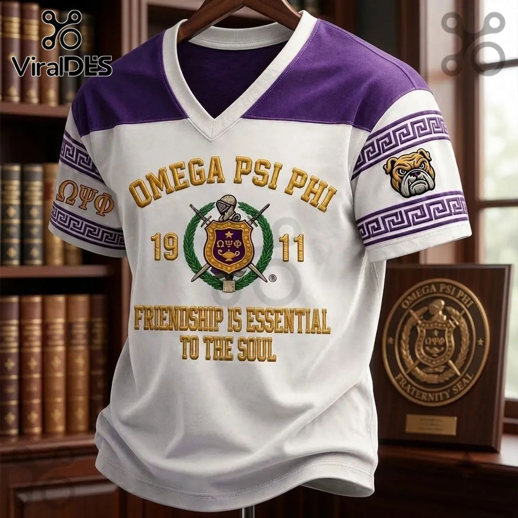 Omega Psi Phi 1911 Mascot V-Neck T-Shirt