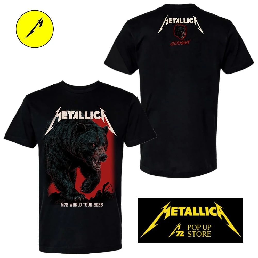 Metallica M72 Berlin 2026 Bear T-Shirt – Germany Event Pop-Up Store – by Phillip Janta