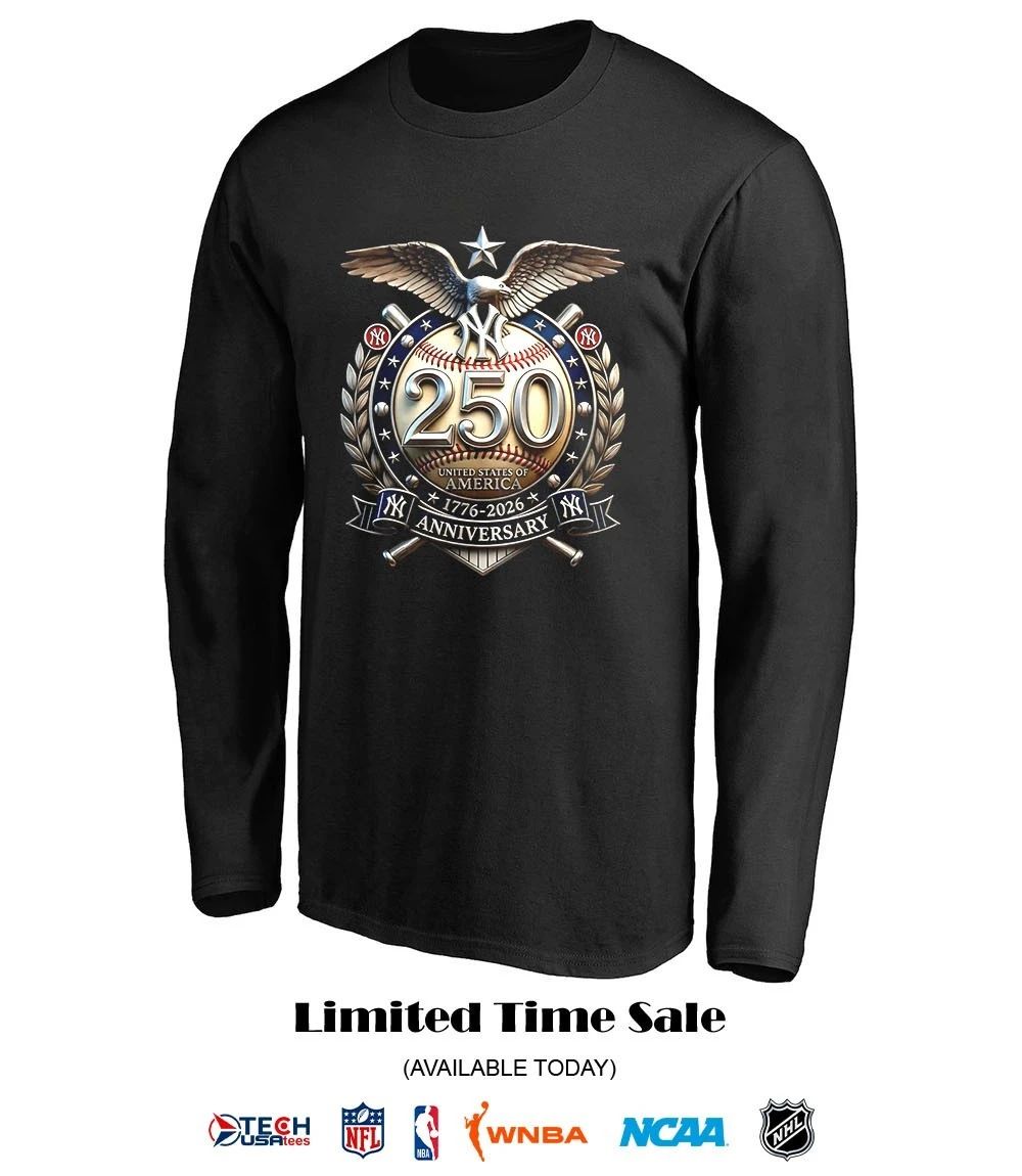 New York Yankees 250 years of Freedom 1776-2026 United States of America logo shirt
