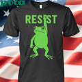 Superhero Portland Frog Against Fascism cartoon T-shirt