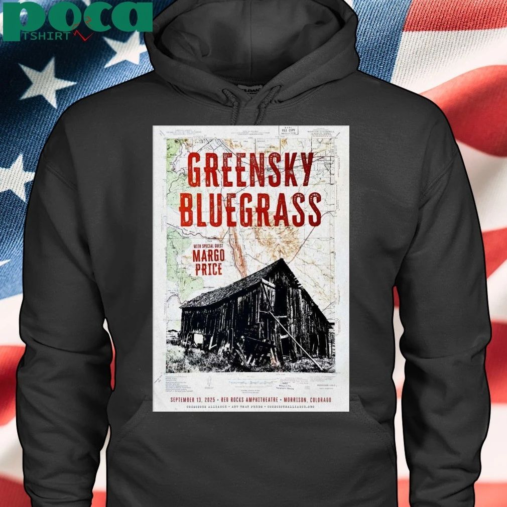 Greensky Bluegrass Sep 13 2025 Red Rocks Amphitheatre In Morrison CO Poster T-shirt