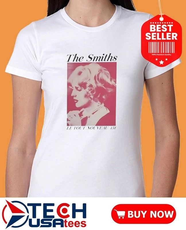 Evan wearing The Smiths Sheila take a bow shirt