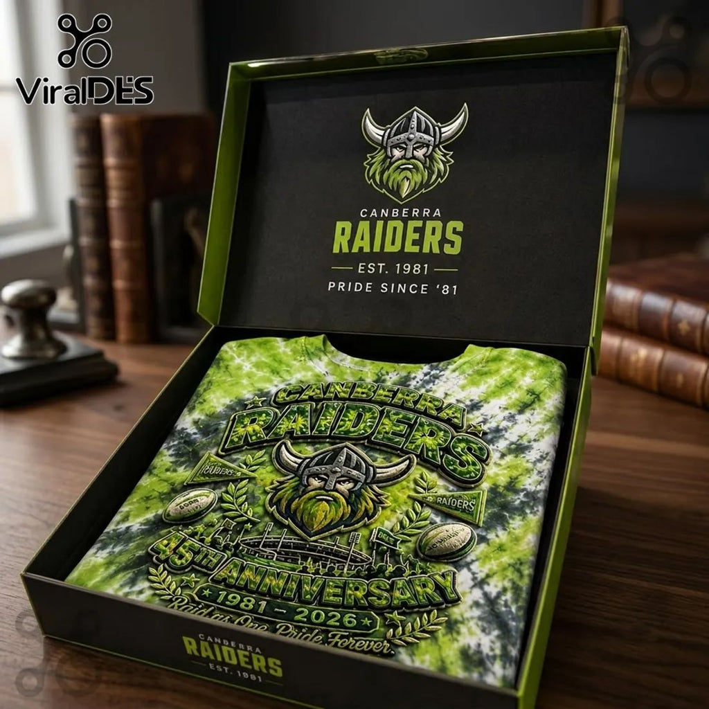 Canberra Raiders 45th Anniversary Tie Dye Shirt