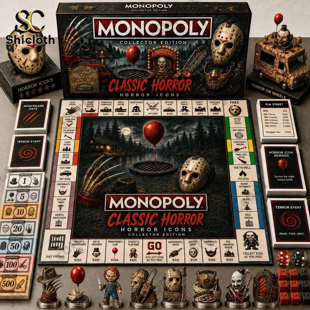 Classic Horror Icon Collector Edition Monopoly Board Game