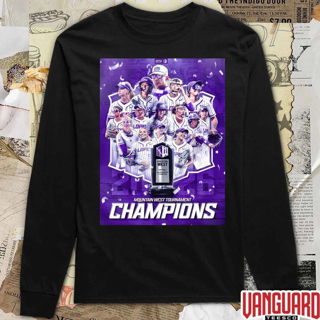 Grand Canyon University Softball Mountain West Tournament Champions 2026 Poster t-shirt