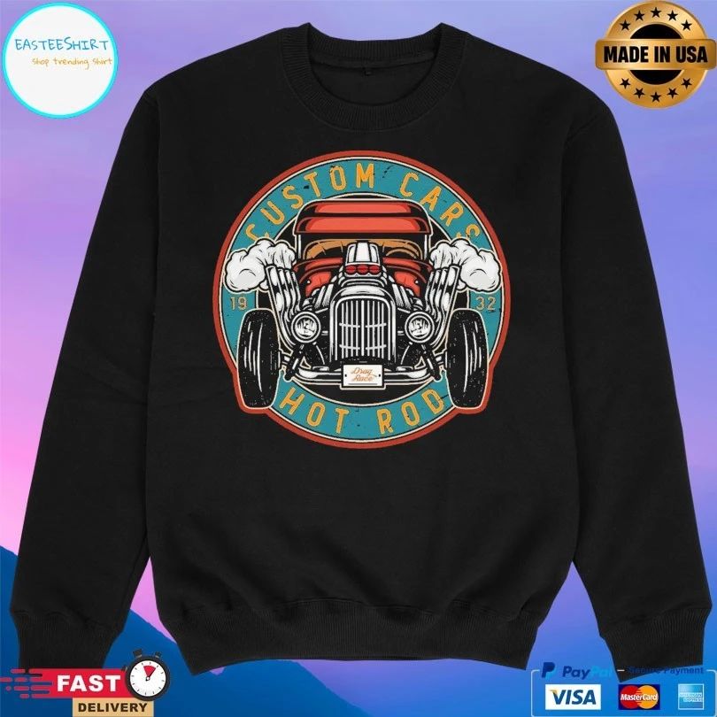 Custom Cars Hot Rod 1932 Drag Race Vintage T-shirts