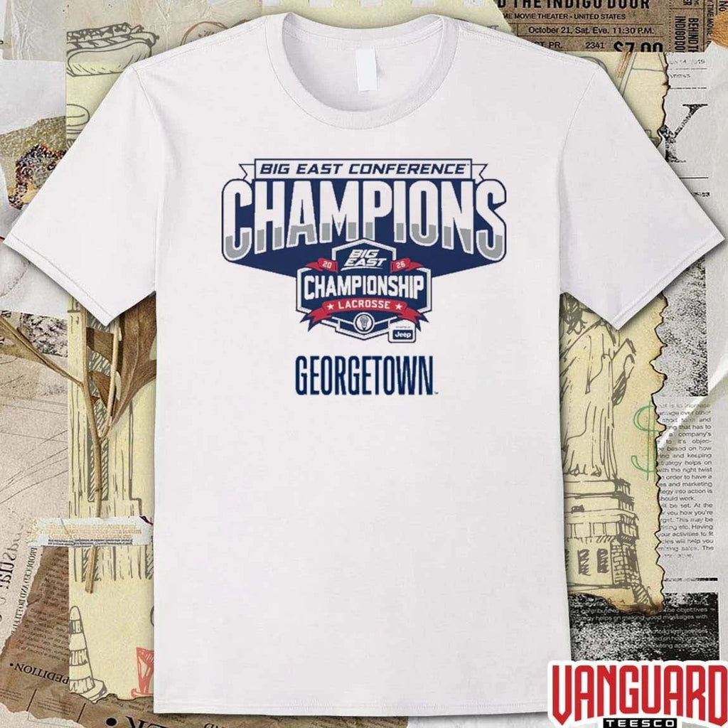 Georgetown Men’s Lacrosse 2026 Big East Conference Champions t-shirt