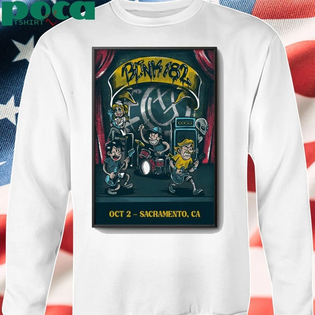 Blink 182 Oct 2 2025 Aftershock Festival Show Poster shirt