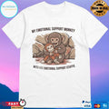 Punch Macaque Monkey My Emotional Support Monkey With His Emotional Support Stuffie 2026 T-shirts