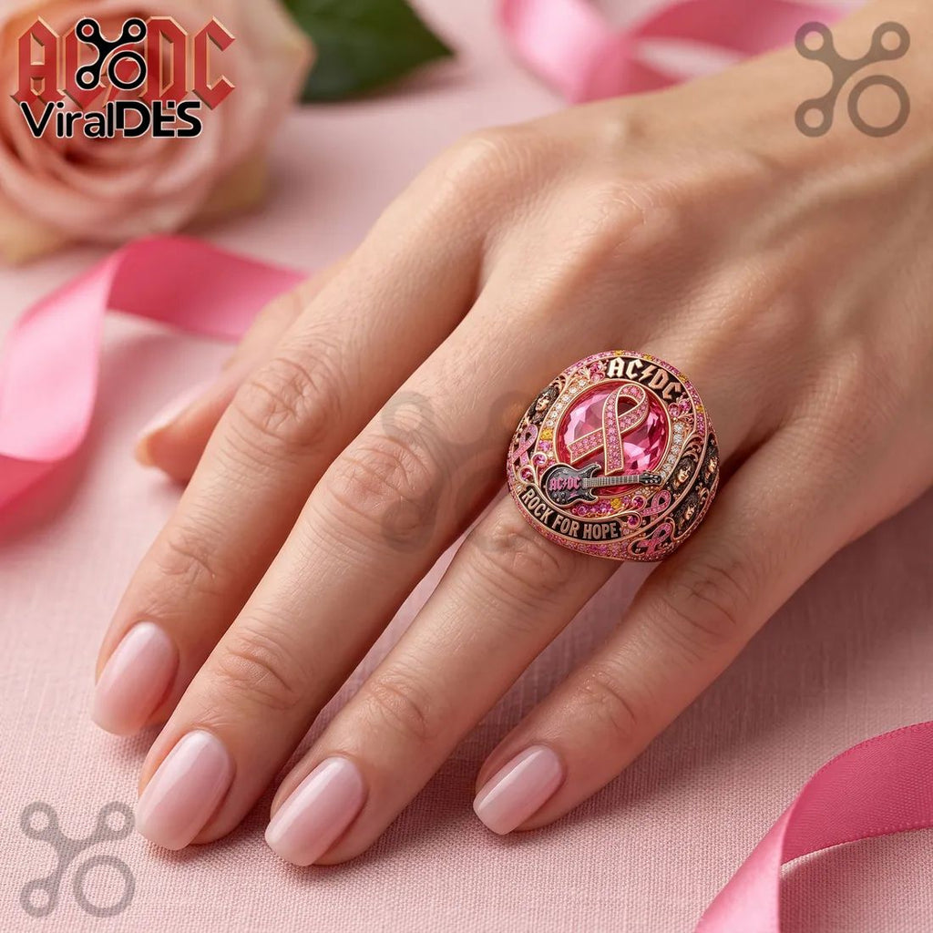 AC/DC Rock For Hope Breast Cancer Awareness Ring