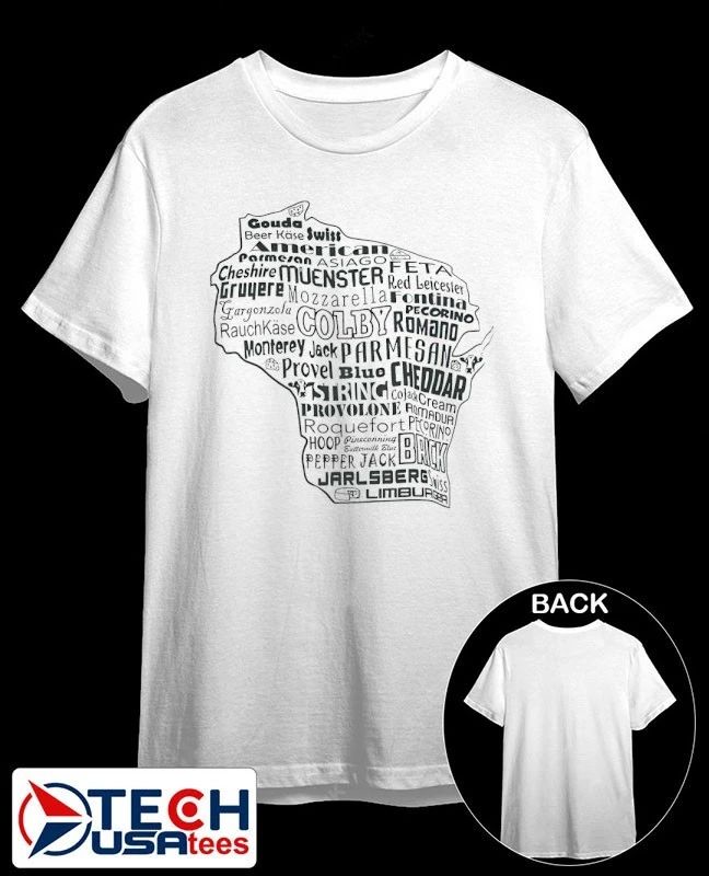 Wisconsin State cheese names shirt