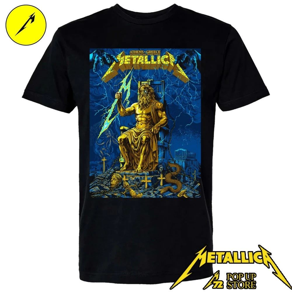 Metallica M72 Athens Zeus God Poster Art Shirt