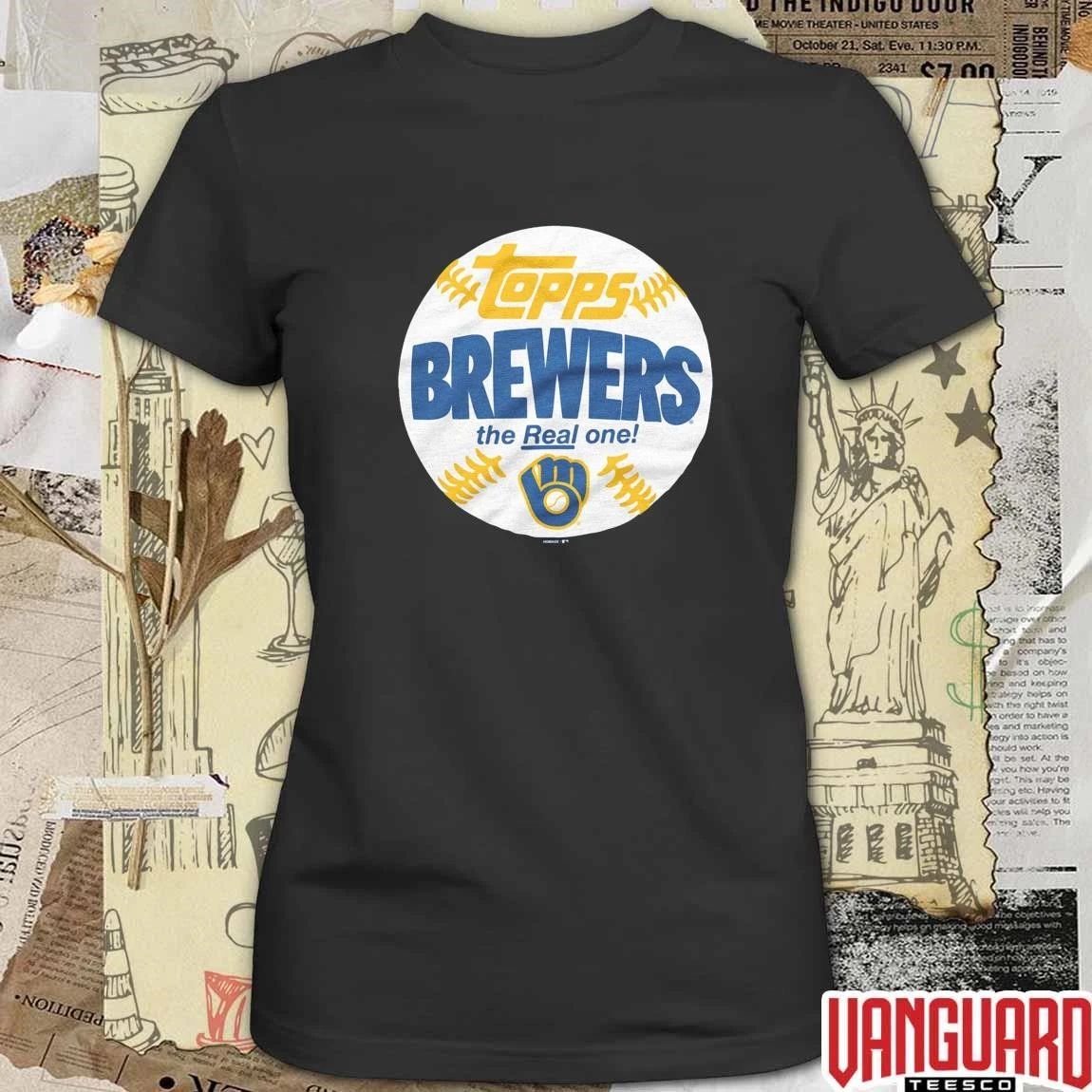 Milwaukee Brewers MLB 2026 x Topps Baseball The Real One t-shirt