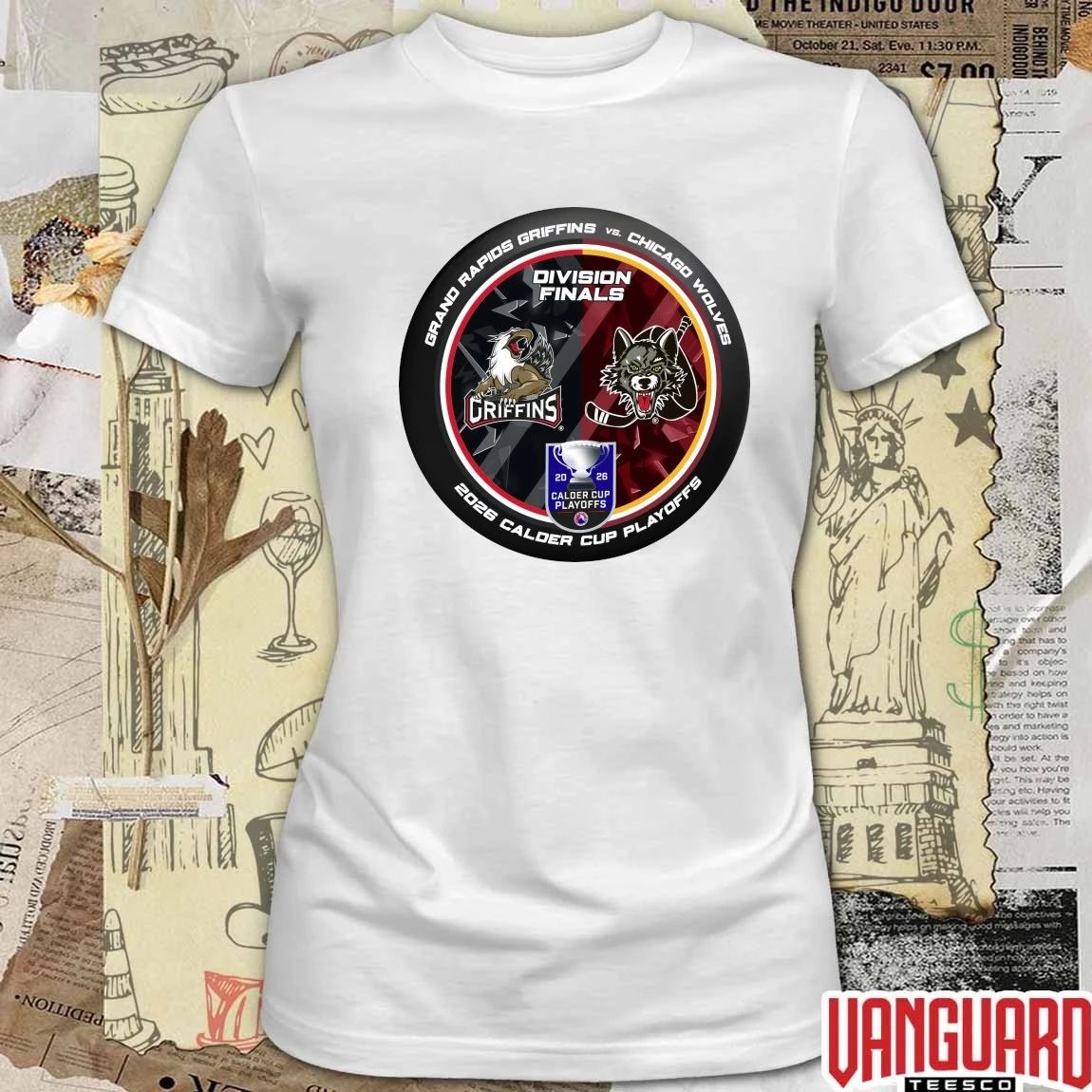 Grand Rapids Griffins vs Chicago Wolves 2026 Division Finals Calder Cup Playoffs Dueling t-shirt