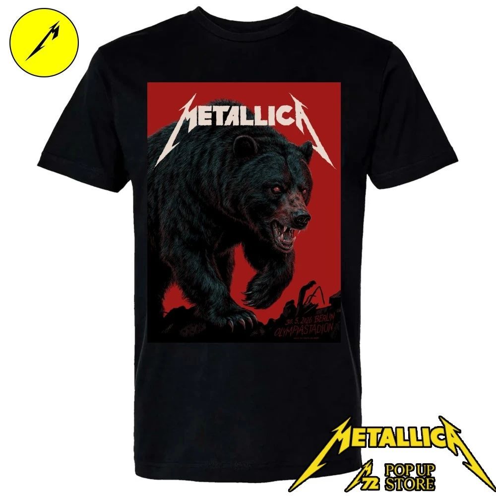 Metallica at Olympiastadion in Berlin, Germany, on May 30, 2026 By Janta Island Pop Up Shop T-Shirt