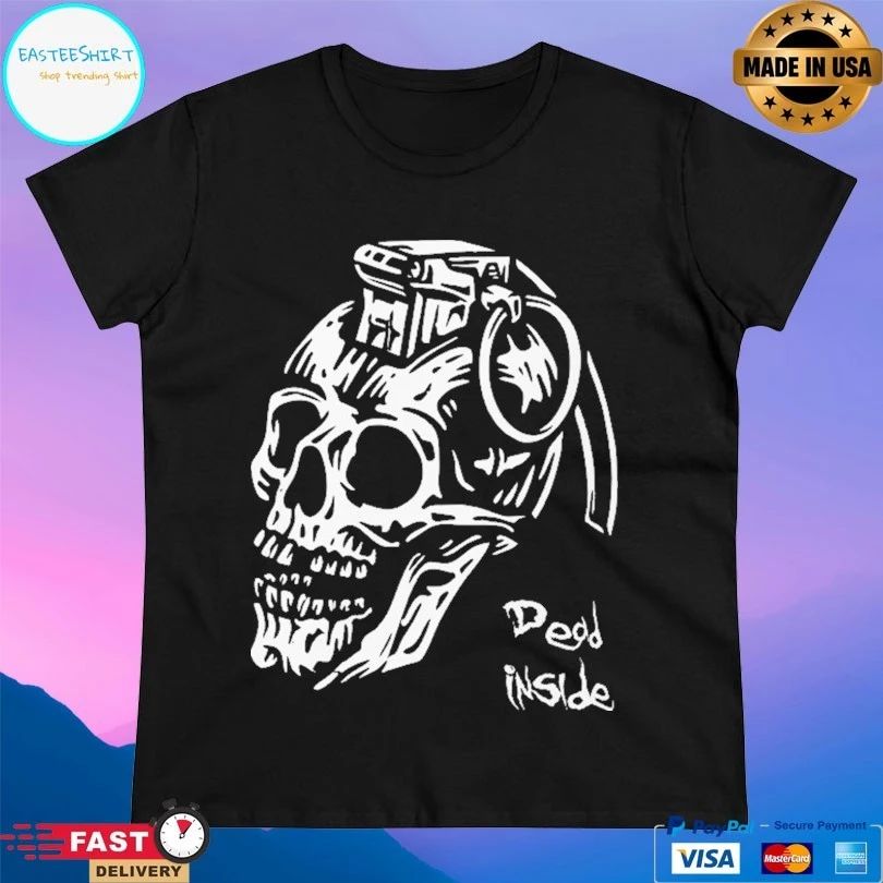 Dead Inside Grenade Skull T-shirt