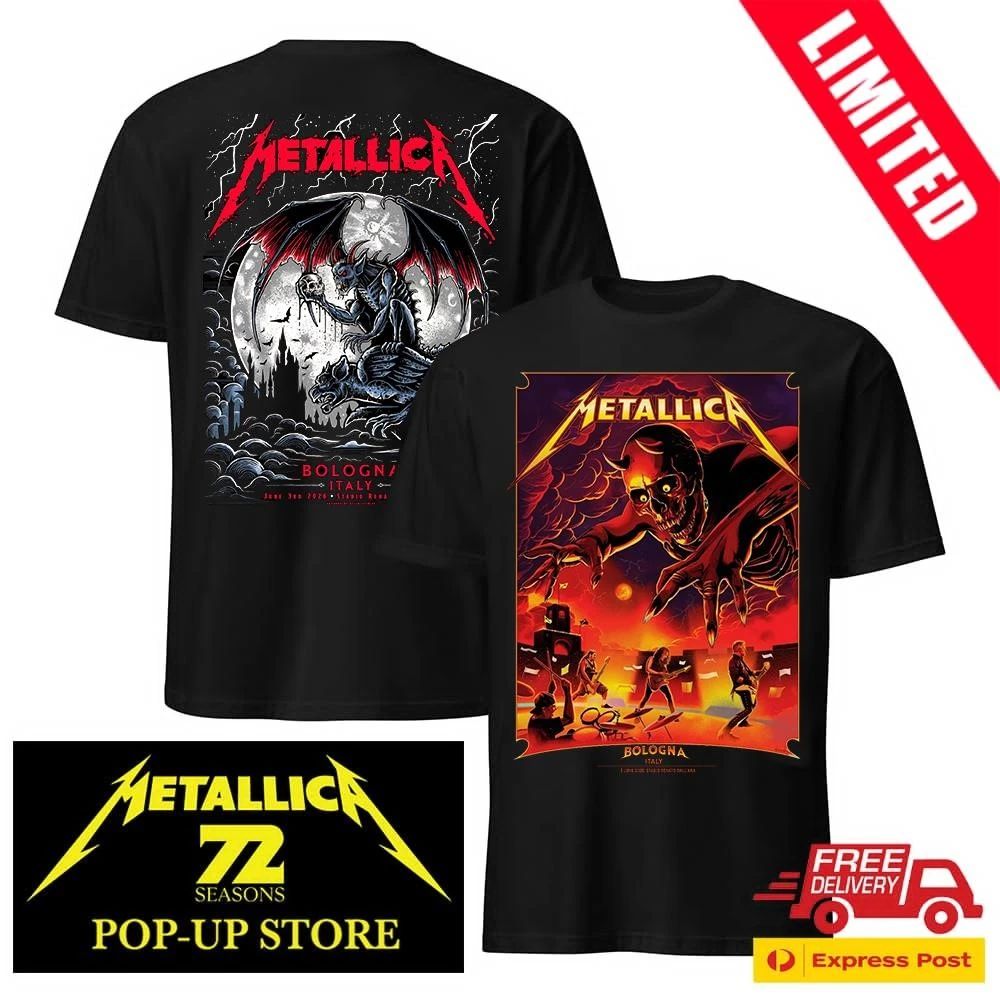 Metallica Stadio Renato Dall’Ara 2026 Pop-Up Shop Official Shirt