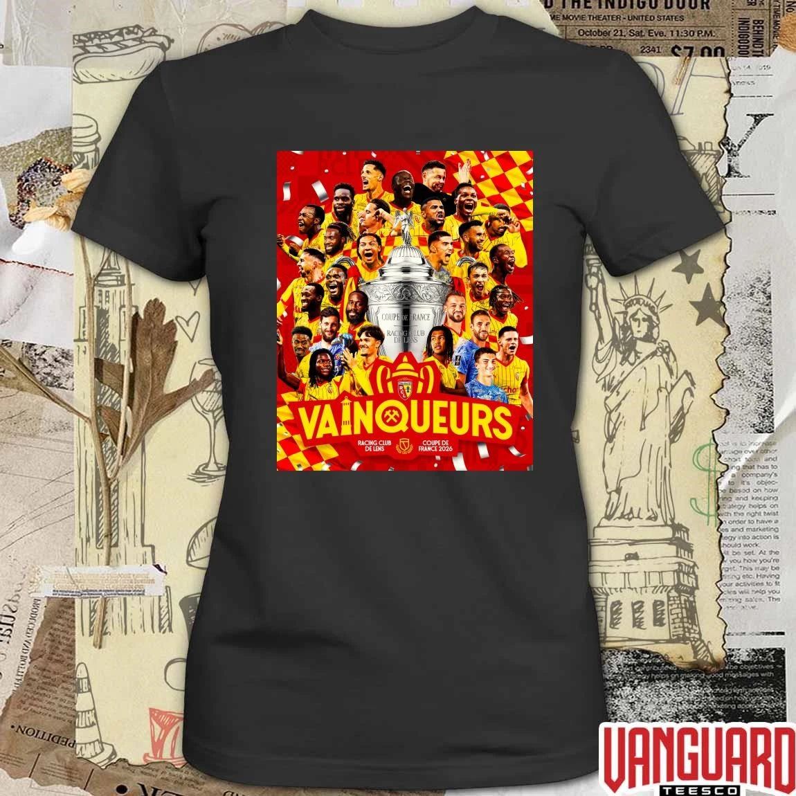 RC Lens Vainqueurs Coupe de France 2026 Poster t-shirt