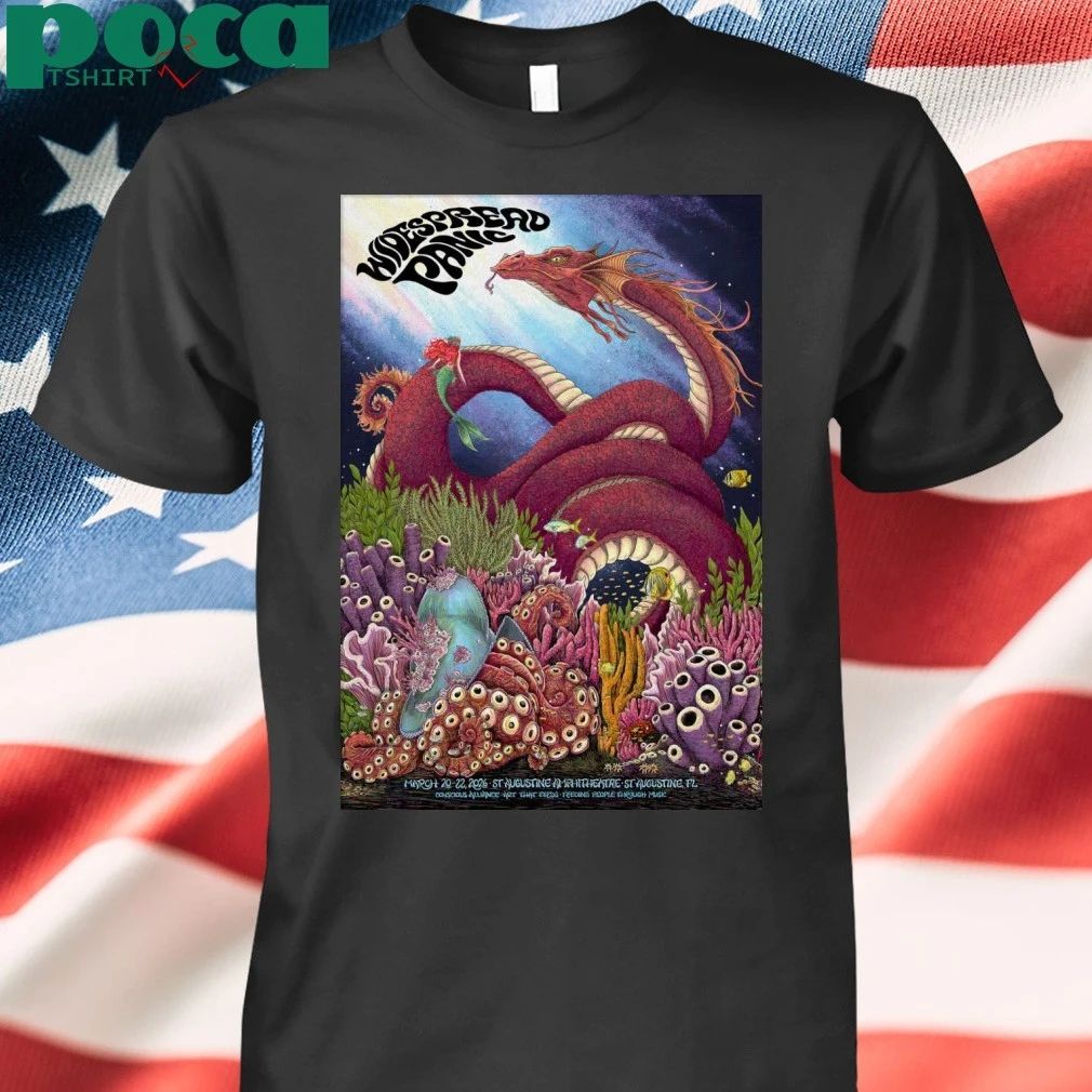 Widespread Panic St. Augustine Amphitheatre In St. Augustine FL March 20-22 2026 Poster T-shirt