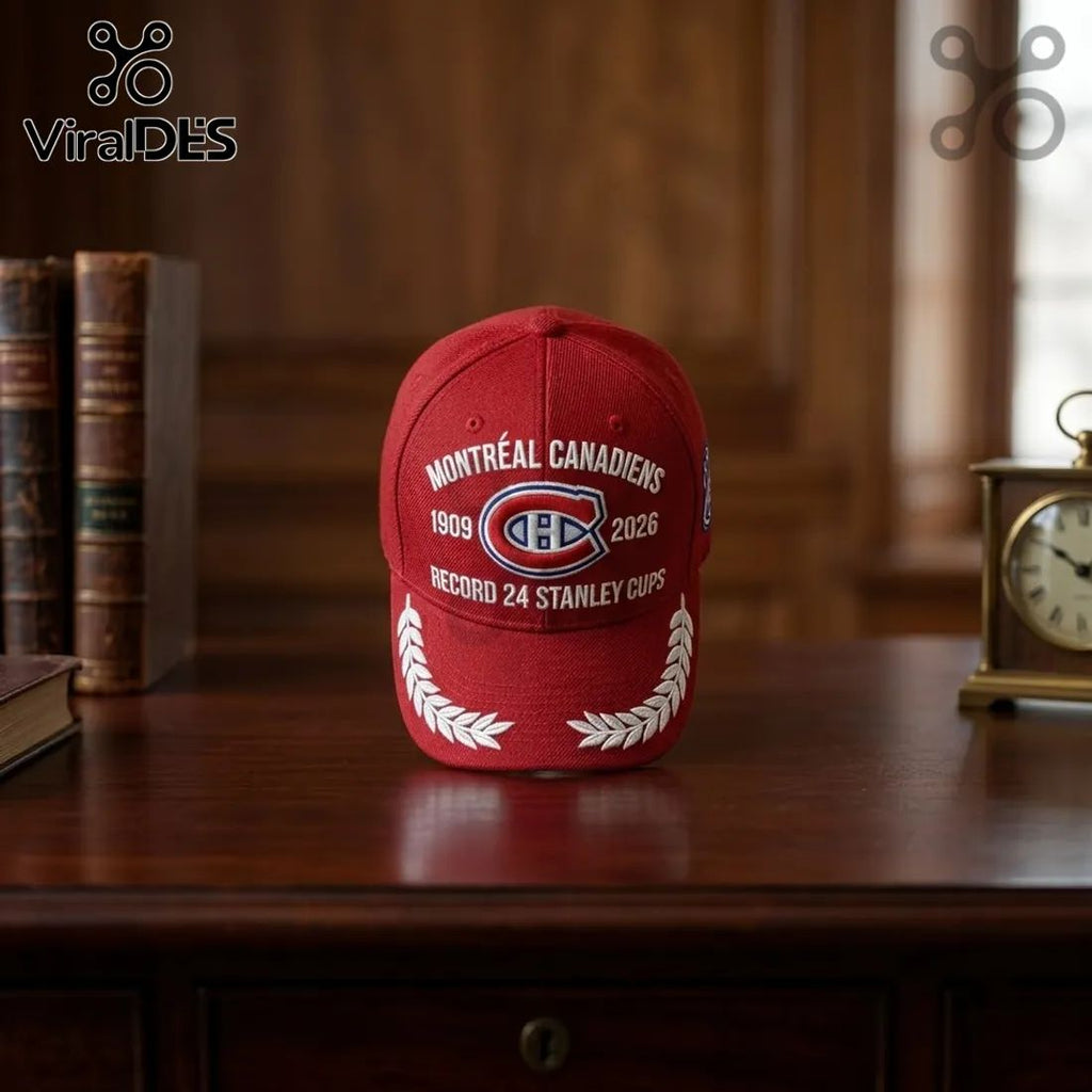 Montreal Canadiens 24 Stanley Cups Snapback Cap