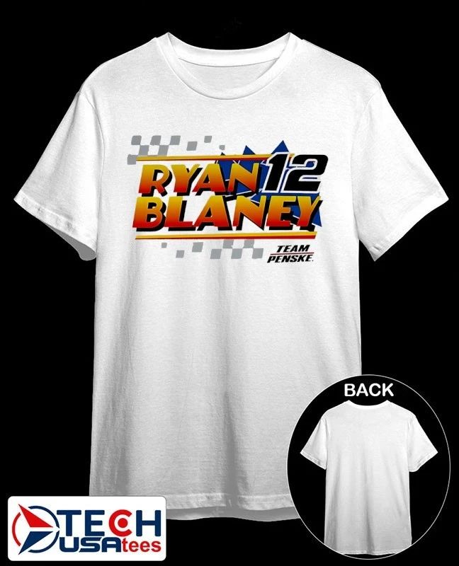 Josef Newgarden wearing Ryan Blaney #12 Team Penske shirt