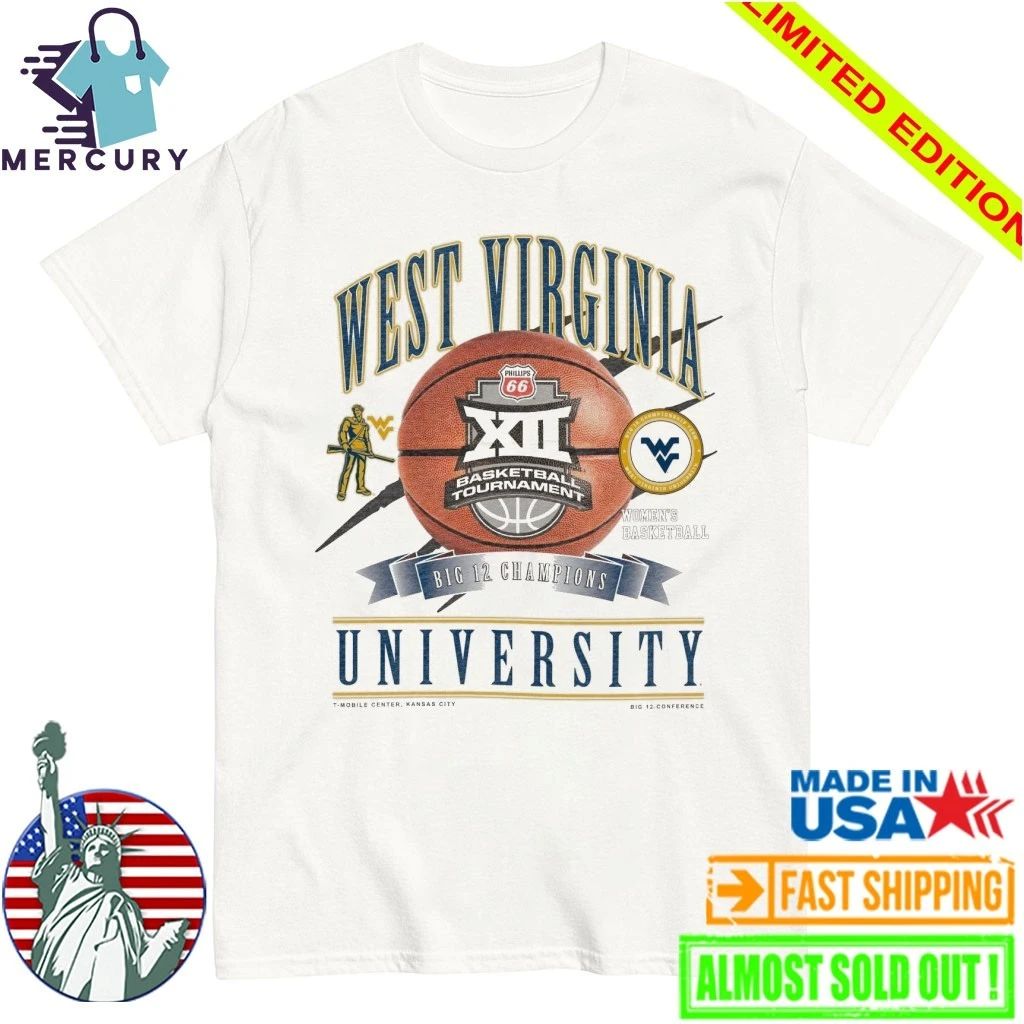West Virginia Mountaineers 2026 Big 12 Women’s Basketball Champions Shirt