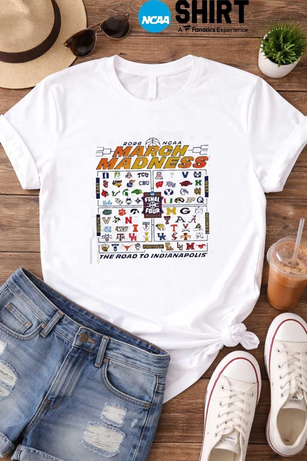 2026 NCAA March Madness Road To Indianapolis Tournament Bracket Shirt