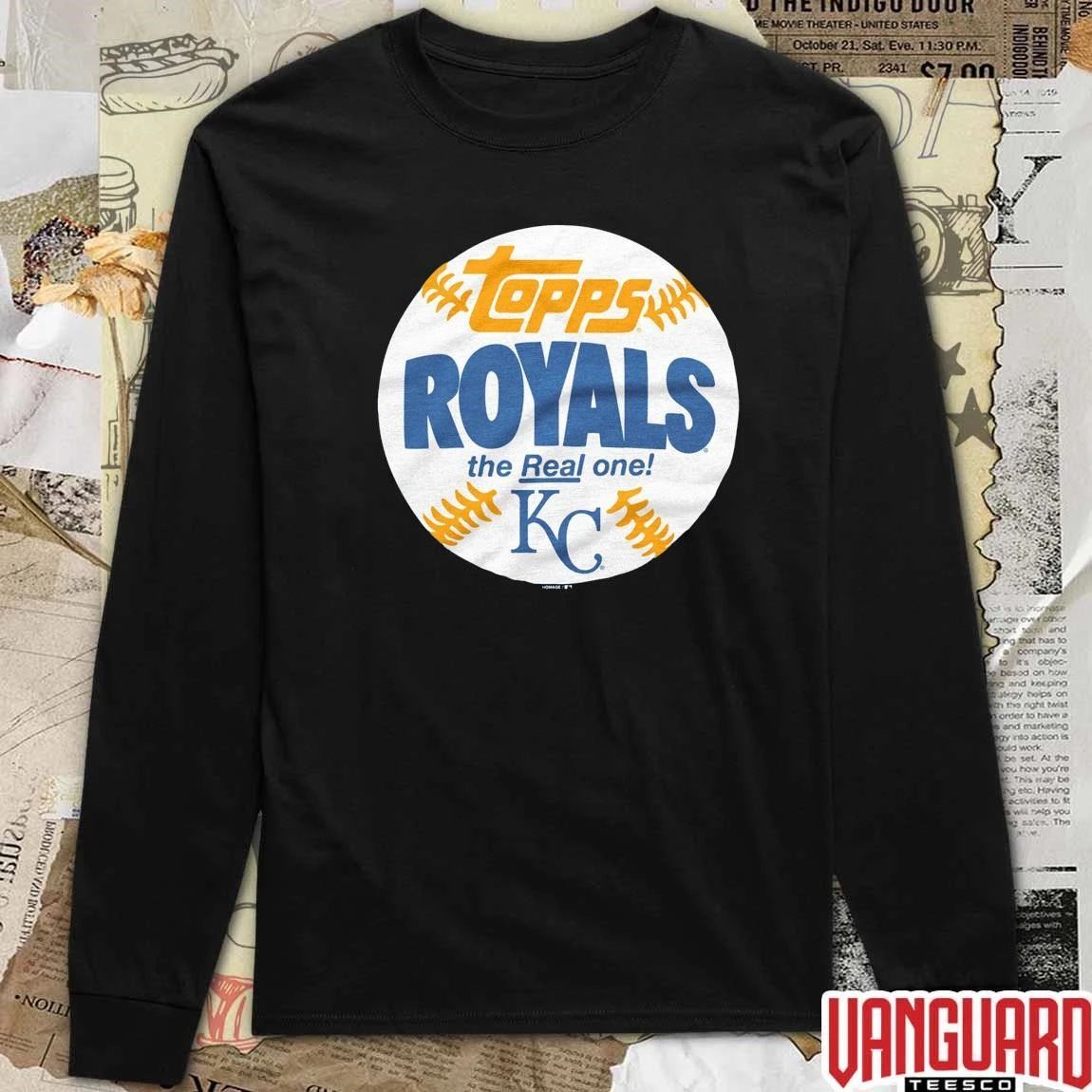 Kansas City Royals MLB 2026 x Topps Baseball The Real One t-shirt