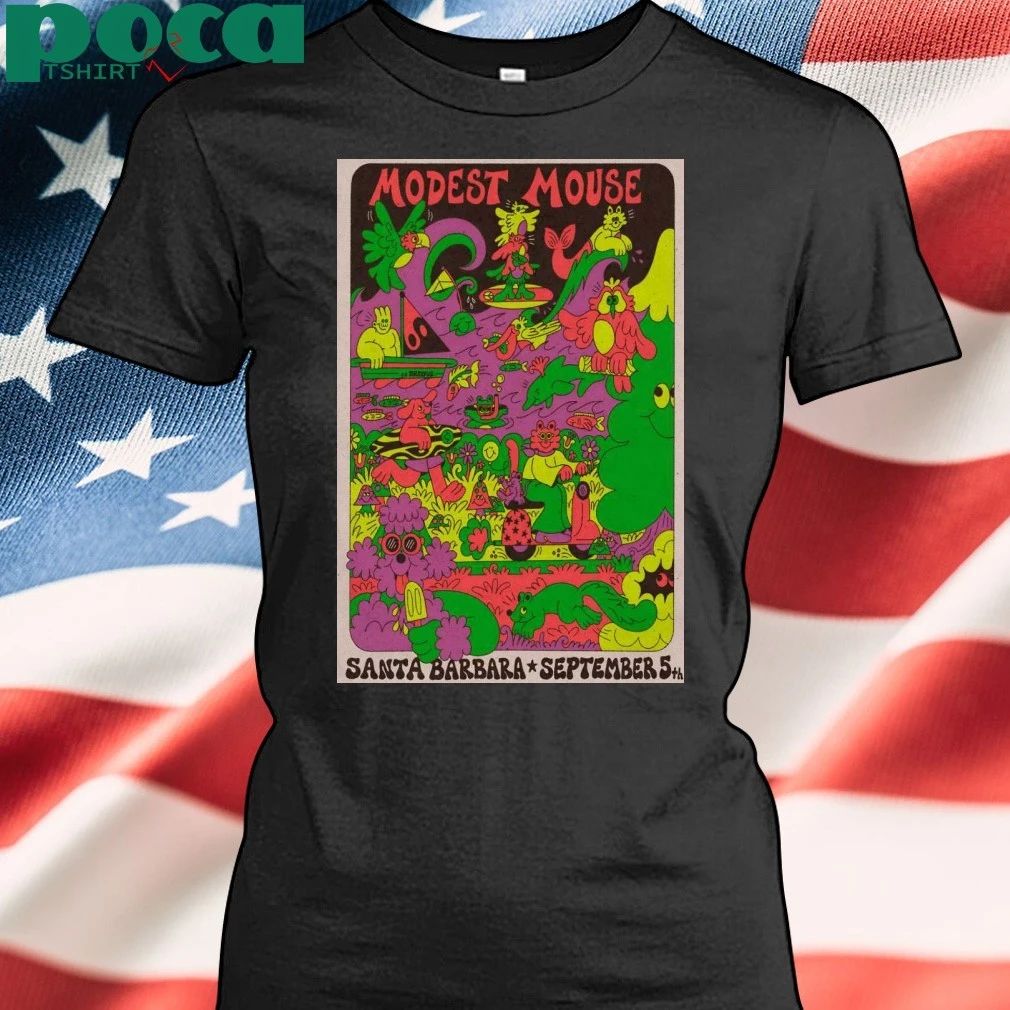 Modest Mouse Sept 5 2025 Santa Barbara Bowl In Santa Barbara CA Poster T-shirt