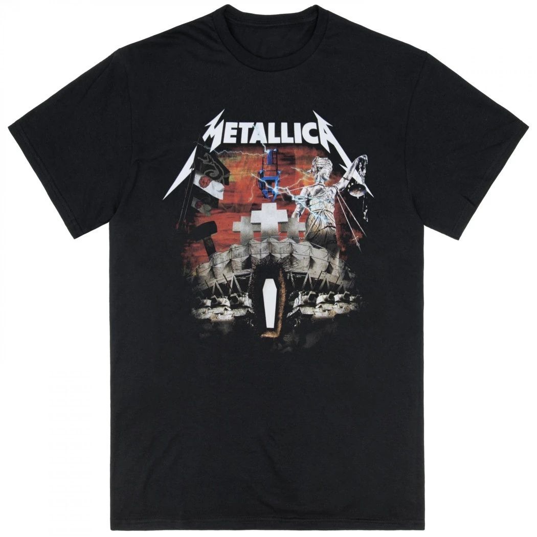 Metallica El Arsenal Completo T-Shirt – Heavy Metal Album Mashup Graphic Tee – Black Cotton Rock Merchandise