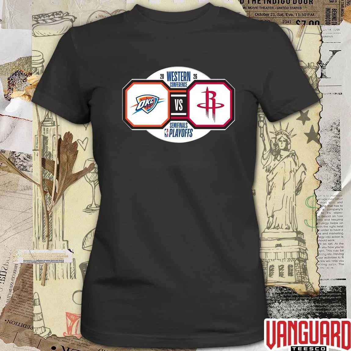 Original Oklahoma City Thunder vs Houston Rockets 2026 NBA Playoffs Western Conference Semifinals t-shirt