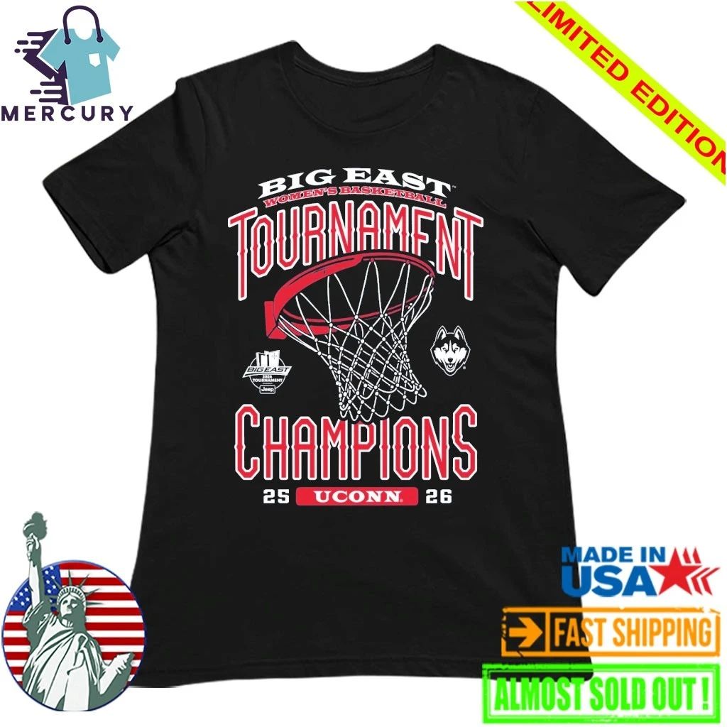 UConn Huskies 2026 Women’s Basketball Big East Conference Champions Shirt