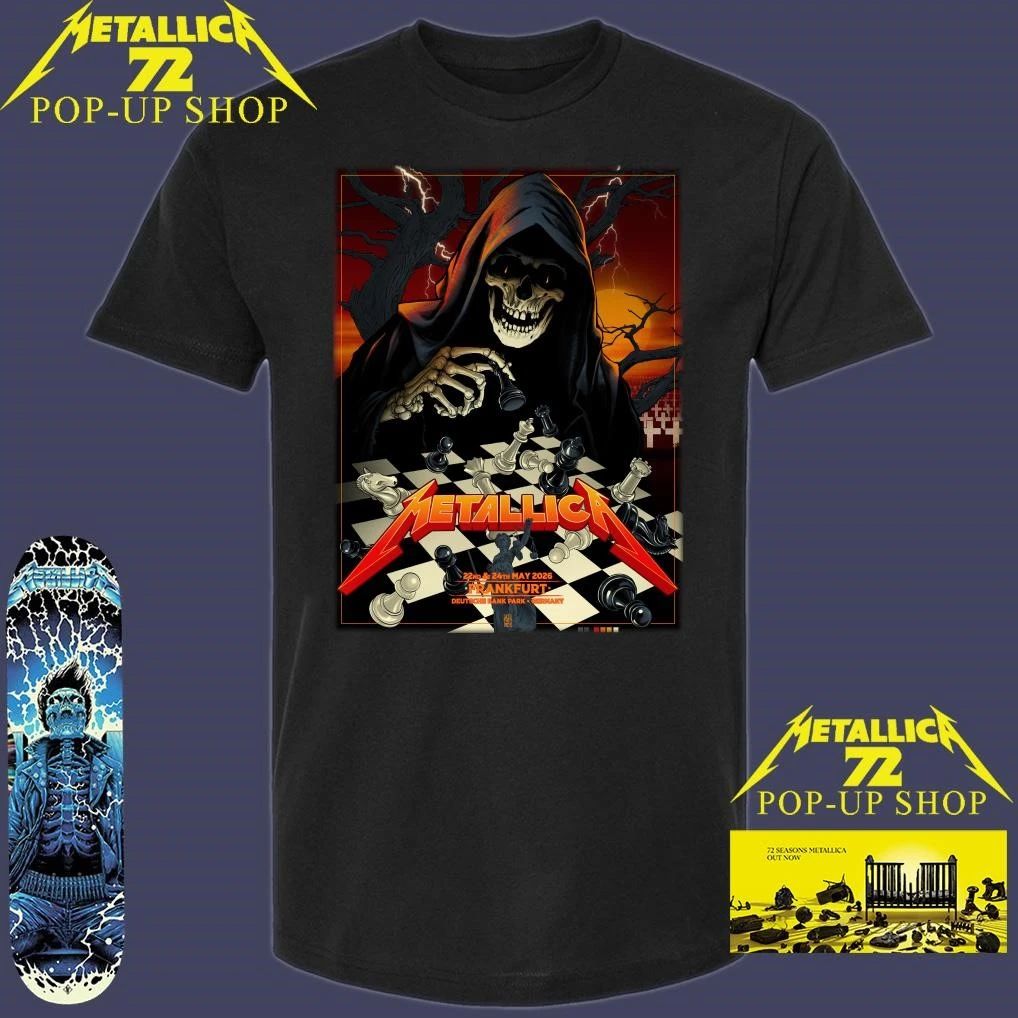 Metallica M72 Frankfurt, Germany May 22nd & 24th, 2026 Art By Vance Kelly Pop-Up Shop T-Shirt