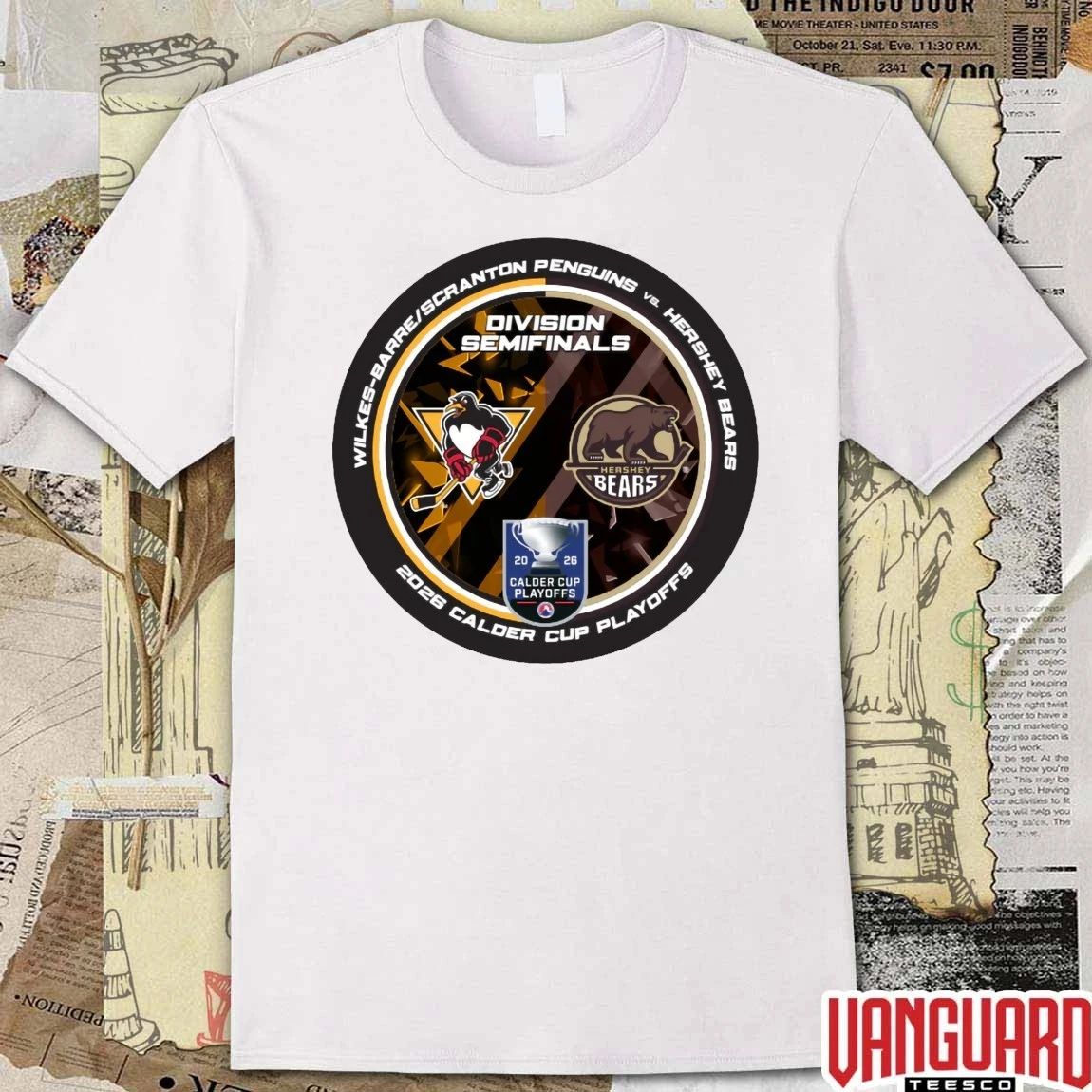 Wilkes-Barre Scranton Penguins vs Hershey Bears 2026 Calder Cup Playoffs Division Semifinals Dueling Souvenir t-shirt