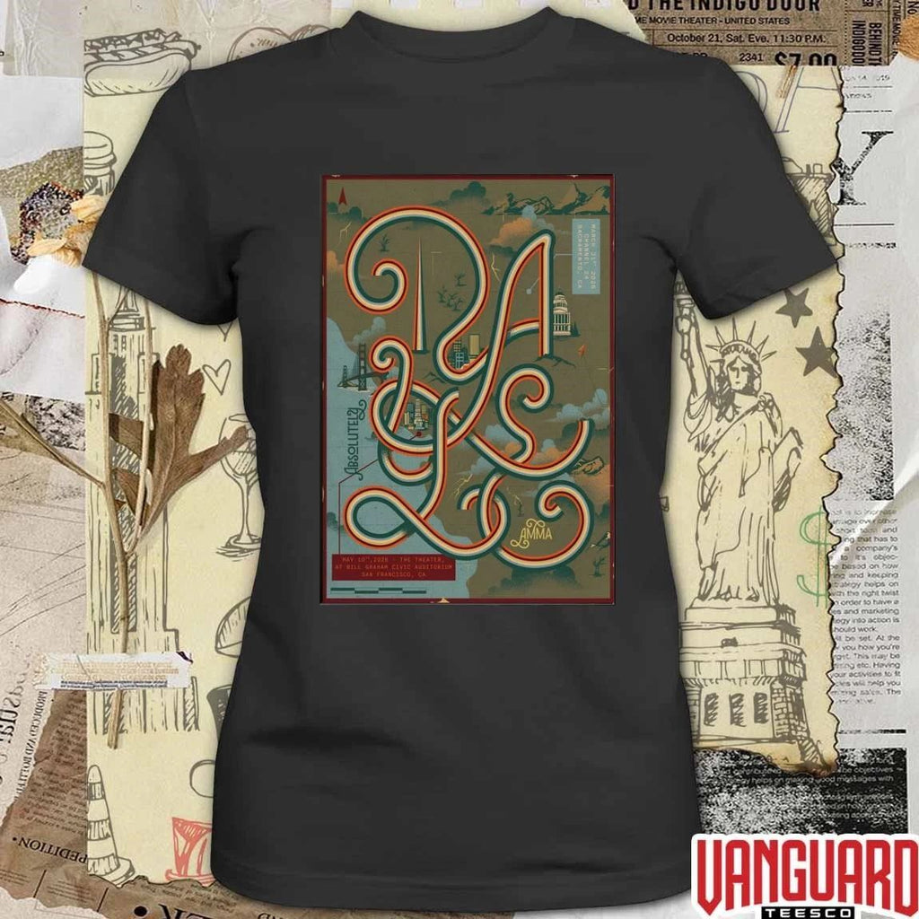 Raye May 10 2026 Bill Graham Civic Auditorium, San Francisco CA Poster t-shirt