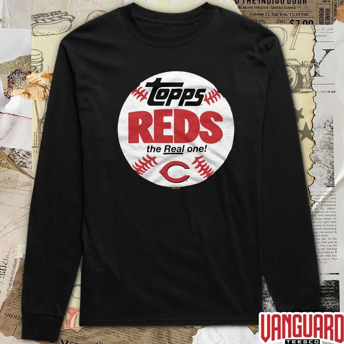 Cincinnati Reds MLB 2026 x Topps Baseball The Real One t-shirt