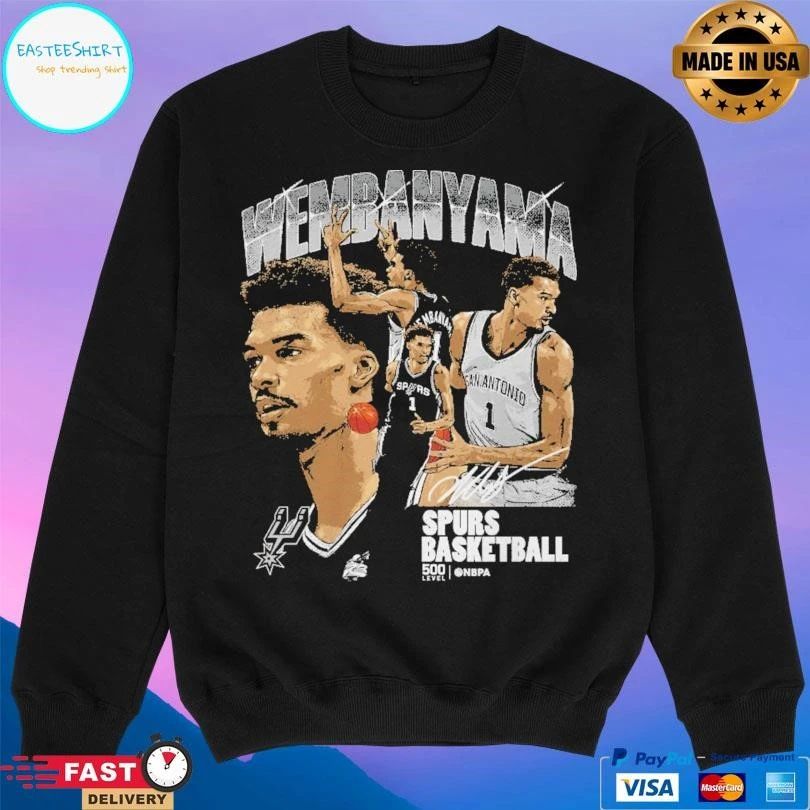 Victor Wembanyama San Antonio Spurs Basketball Collage T-shirts