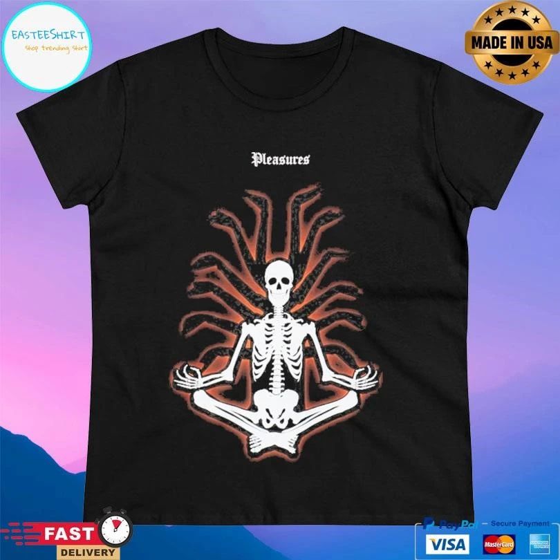 Pleasures Meditation Skeleton T-shirts