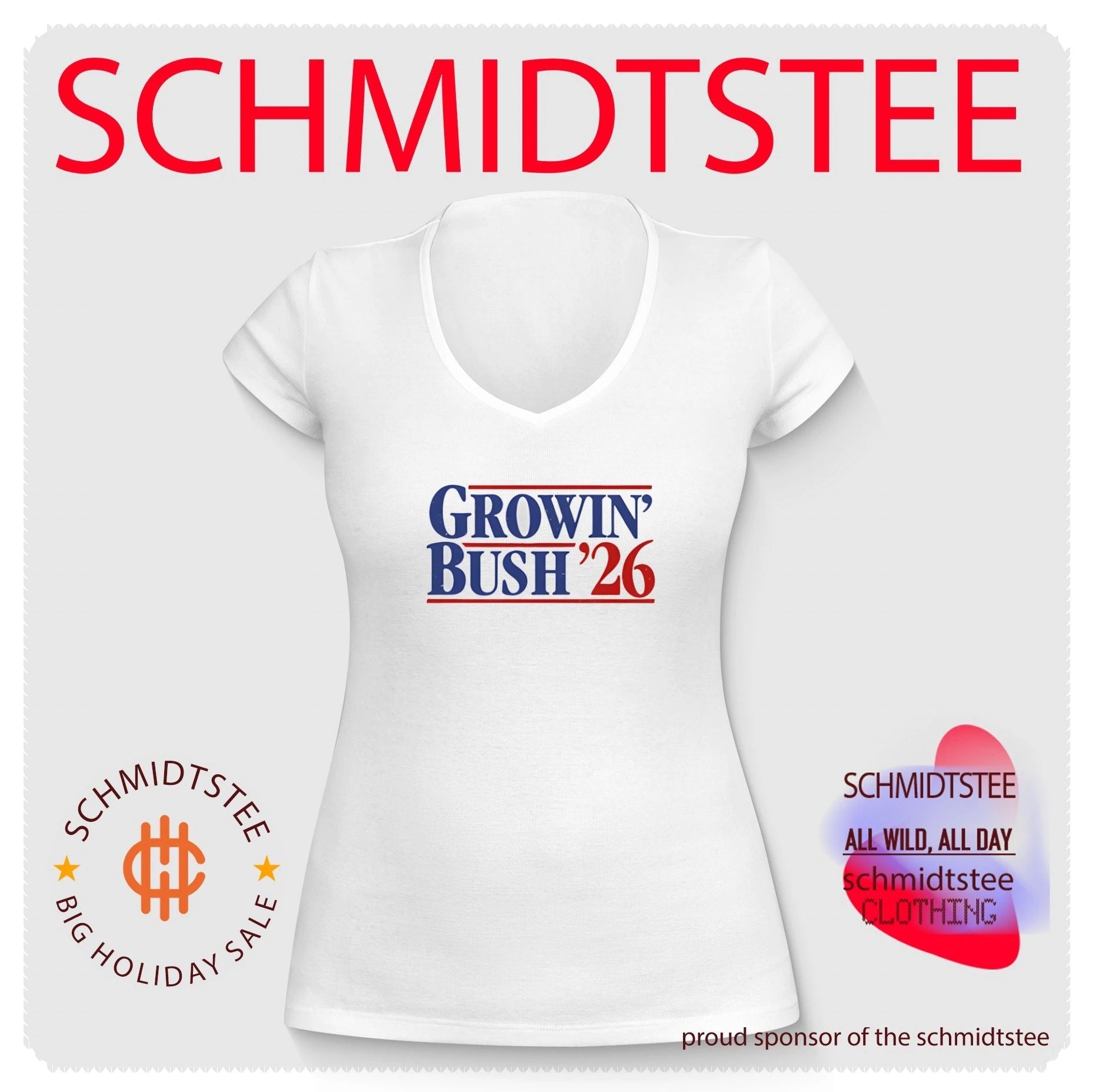 Growin’ Bush ’26 2026 Election Political Campaign shirt